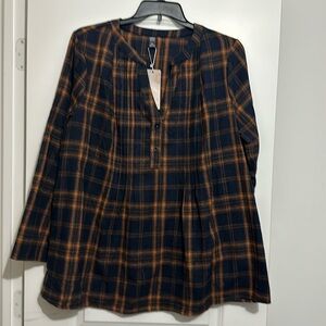 Emery rose plaid printed shirt